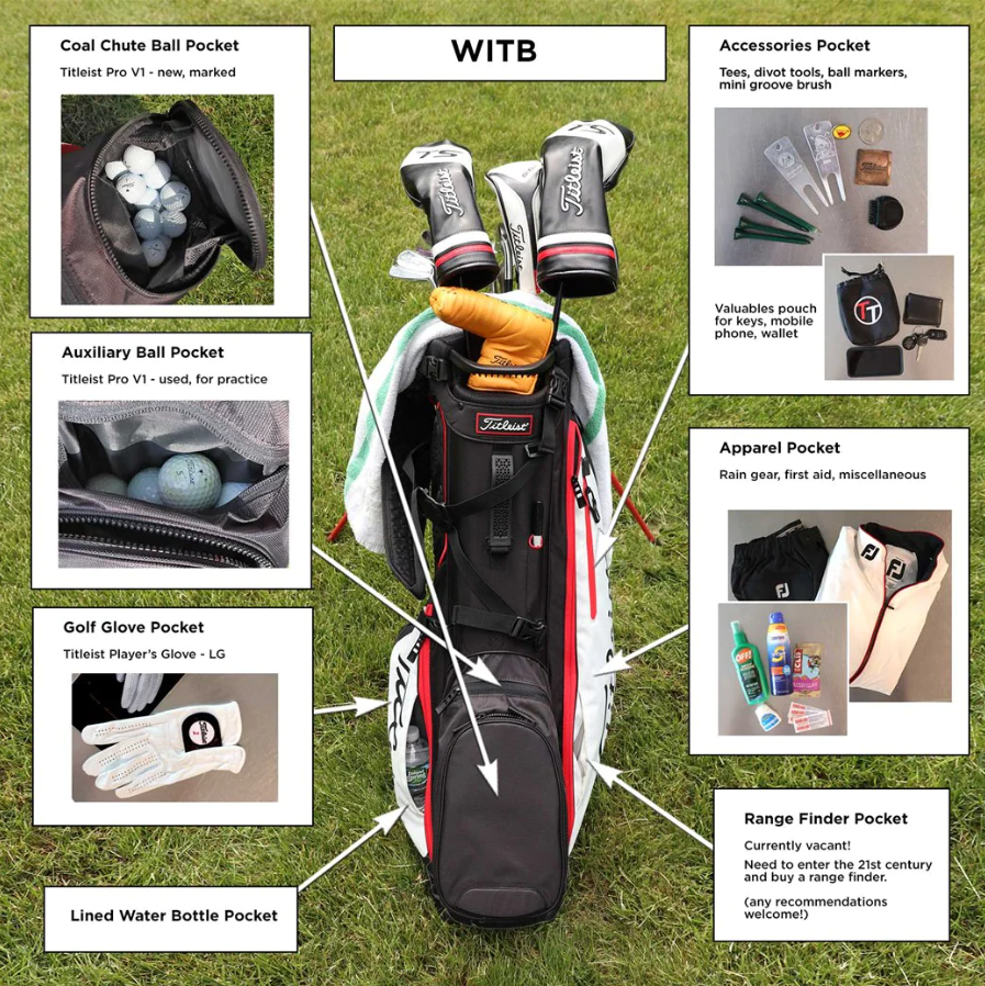 How To Organize A Titleist 14 Slot Golf Bag